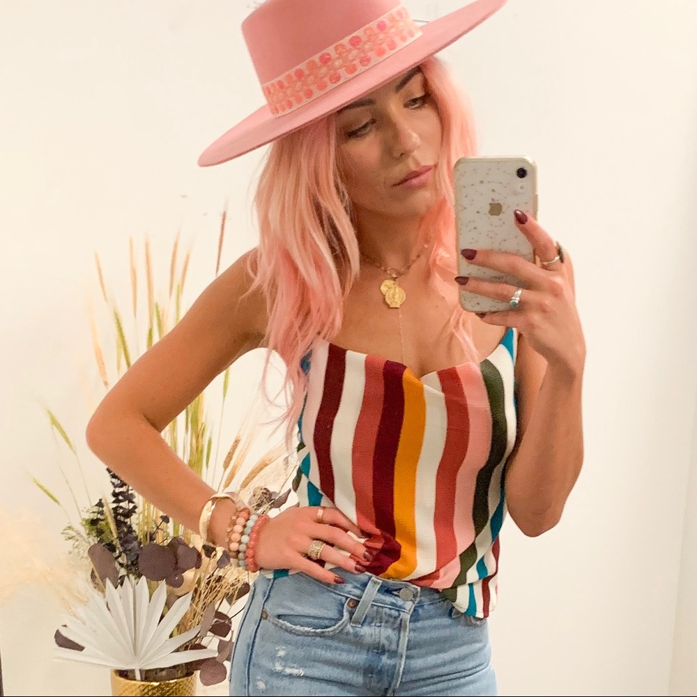 Love, Fire - Cowl Neck Tank